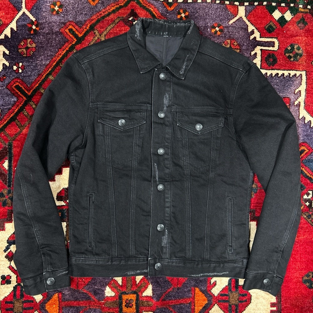 Allsaints Brind Jacket reversible Men's Black Denim Jacket
